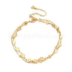 Браслеты на ногу из многорядной цепи из нержавеющей стали 304 AJEW-P128-01G