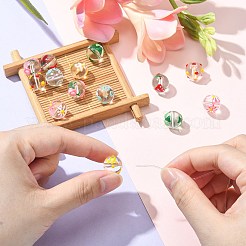 14шт 7 стиля ручной работы бусины лэмпворк&nbsp;LAMP-CJ0001-75