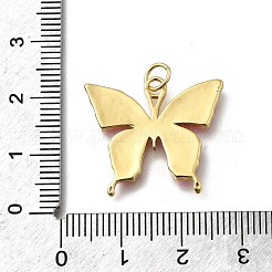 Октябрь рак груди розовая лента осведомленности латунные эмалевые подвески KK-G525-10G-01