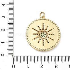 Латунные подвески из микро-паве ZIRC-A020-12G-1