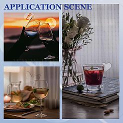 60 шт. 3 стиля акриловых подвесок для бокалов вина AJEW-CN0001-67