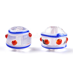 Ручной работы ухабистым Шарики Lampwork LAMP-N029-020-C02