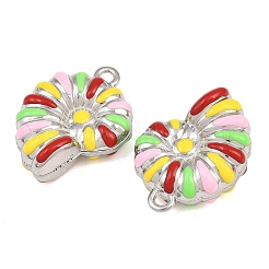Pendentifs en acier inoxydable 304 émaillés&nbsp;SA-CBAF5D5-14P