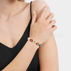 200 шт. двухцветных непрозрачных и прозрачных акриловых металлических бусин&nbsp;OACR-SC0002-69