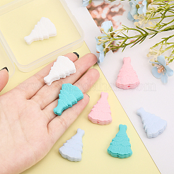 8шт 4 цвета силиконовые бусины SIL-CA0002-34