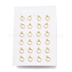 Серьги-гвоздики из нержавеющей стали 304&nbsp;EJEW-H100-02G