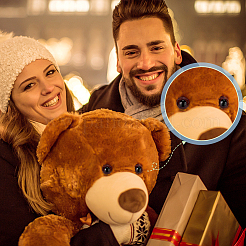 30 шт. 5-х цветные пластиковые глаза для кукол DOLL-PH0001-49