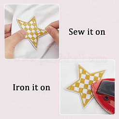 20 шт. полиэстеровые нашивки на одежду&nbsp;DIY-CY0002-35C