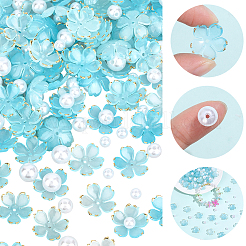 120 bouchons de perles en acrylique.&nbsp;OACR-PA0002-13B