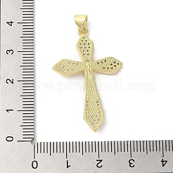 Gestell Messing micro ebnen Zirkonia Anhänger&nbsp;KK-C052-10A-G