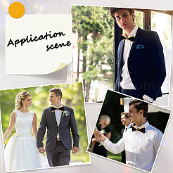 Галстуки-бабочки из искусственной кожи&nbsp;AJEW-WH20020-441C