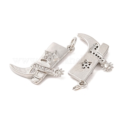 Покрытие стойки латунь микропаве прозрачные подвески из кубического циркония&nbsp;KK-H486-19P