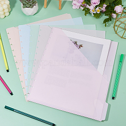 5 pz fogli divisori per indice di quaderno in plastica PP&nbsp;AJEW-WH0609-083A