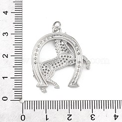 Messing micro pave klare zirkonia anhänger&nbsp;KK-B177-05E-P