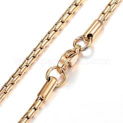 Ожерелья из нержавеющей стали 304 NJEW-E080-19G