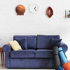 Настенная стойка для баскетбола из дерева и железа AJEW-WH0248