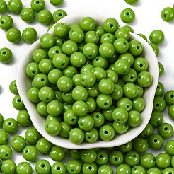 Непрозрачные цветные стеклянные бусины SEED-Z004-P8MM-04