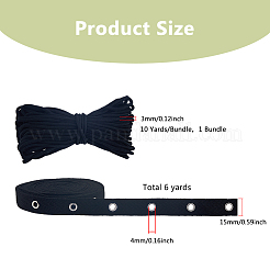 6 ярд полиэстеровой шторной ленты для крючка&nbsp;DIY-DC0003-15