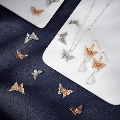 32шт 4 стильные латунные филигранные подвески&nbsp;KK-AR0002-02