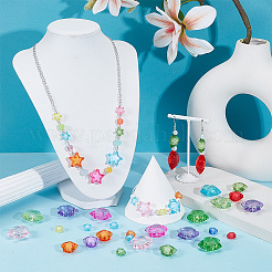 100 шт. Прозрачные акриловые бусины&nbsp;TACR-NB0001-34