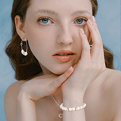 40шт 2 цвета латунные бусины KK-BC0009-37