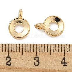 Ccb プラスチック チューブ ベイル  ロンデル  ゴールドカラー  11x8x2mm  穴：1.6mm  内径：3mm&nbsp;CCB-L014-26G