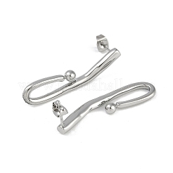 Серьги-гвоздики из нержавеющей стали 304 EJEW-Z075-07P