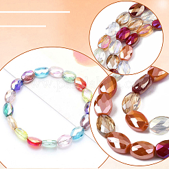 3 нить гальваника стеклянные бусины нити&nbsp;EGLA-PA0001-25C