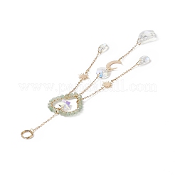 Стеклянные каплевидные и звездчатые оконные подвесные ловцы солнца&nbsp;HJEW-JM00905-04