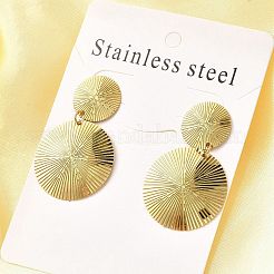 Серьги-гвоздики из нержавеющей стали 304 EJEW-D308-01G