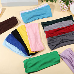 15 pieza de diademas elásticas y de poliéster de 15 colores&nbsp;OHAR-GL0001-03