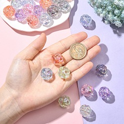 30шт УФ-покрытие прозрачные акриловые бусины&nbsp;PACR-YW0001-56