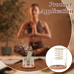 Räuchergefäßhalter aus Glas&nbsp;AJEW-WH0817-119B