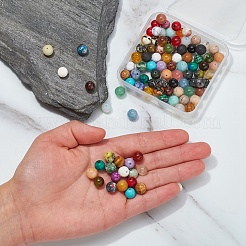 100 шт. Бусины из натуральных и синтетических драгоценных камней&nbsp;G-YW0001-11