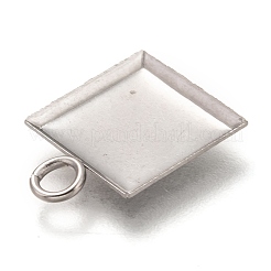 Подвеска-кабошон из не тускнеющей нержавеющей стали 304 STAS-I176-07P