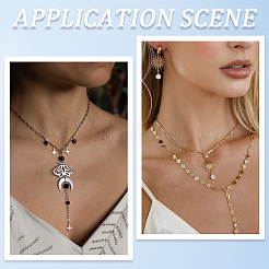 32 шт. 8 стиля полых соединительных подвесок из нержавеющей стали STAS-SC0010-10