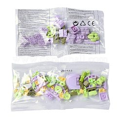 プラスチック多肉植物植物ビルディングブロックDIYおもちゃセット  多肉植物盆栽モデル  ギフトの家の装飾のため  黄緑  55x65x90mm&nbsp;DIY-I077-02