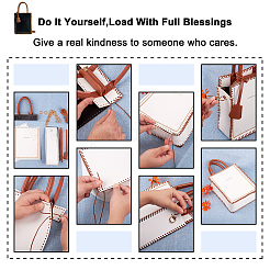 Прямоугольные сумки из искусственной кожи для вязания крючком&nbsp;GN-TAC0003-08C