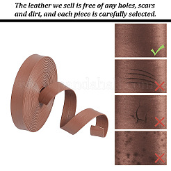 Плоский шнур из искусственной кожи длиной 5 м. LC-WH0009-09B