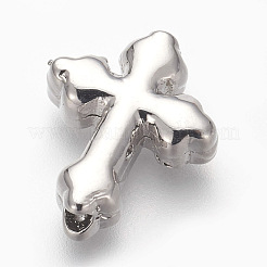 Латунные микро проложить кубического циркония бусы ZIRC-E152-10P-RS