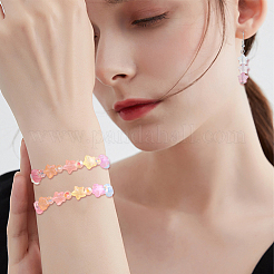 300 шт. Светящиеся акриловые бусины MACR-PA0001-24