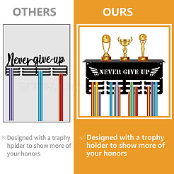 Прямоугольный железный держатель для медалей ODIS-WH0067-001