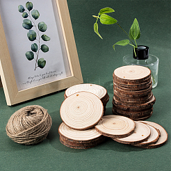 Наборы для самостоятельного изготовления деревянных хнаг-тегов DIY-OC0001-58