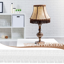 7~7.25 ярд полиэстеровой кружевной отделки с кисточками DIY-FG0004-99