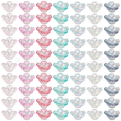 420шт 7 цвета акриловые колпачки для бусин&nbsp;OACR-SP0001-70