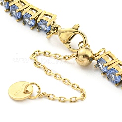 Горный хрусталь браслет BJEW-C049-01G-05