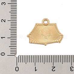 キャンプ用品シリーズ 合金エナメルペンダント  ゴールドカラー  テント  16x20.5x1mm  穴：2mm&nbsp;X-FIND-Z064-04B