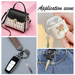 7шт 7 стиля пуля драгоценный камень проволочный брелок с обмоткой KEYC-NB0001-49