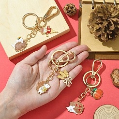 Брелок из эмали из сплава «ежик» KEYC-YW00070-01