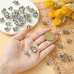 50шт 5 стиля подвески из сплава в тибетском стиле&nbsp;TIBEP-CJ0003-40